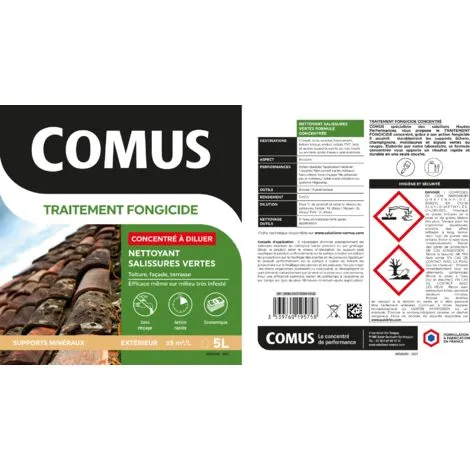 Traitement Fongicide Et Algicide Concentré 5L - COMUS - Incolore – Image 2