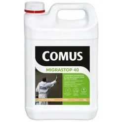 Hydrofuge Minéral MIGRASTOP® 40 - 5L - Traitement Hydrofuge Reminéralisant Et Restructurant Supports En Béton Et Ciment - COMUS - Incolore