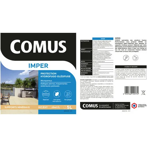 COMUS IMPER 5L - Protection Hydrofuge Et Oléofuge - COMUS - Incolore – Image 2