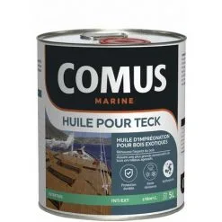 HUILE TECK 5 L - Huile D'imprégnation Pour Bois Exotiques - COMUS MARINE - Incolore