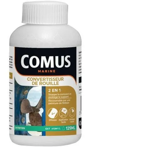 CONVERTISSEUR DE ROUILLE 125ML - Solution Acide Minérale En Phase Aqueuse - COMUS MARINE - Incolore