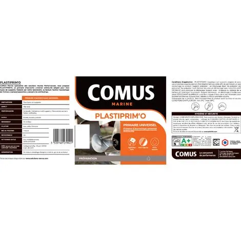 PLASTIPRIM'O Gris Perle 3L - Primaire Universel Mono-composant En Phase Aqueuse - COMUS MARINE - Gris Perle – Image 2