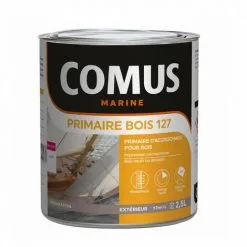 PRIMAIRE BOIS 127 - Blanc 2.5L - Primaire D'impression Destinée à La Mise En Peinture Des Bois Neufs Ou Décapés - COMUS MARINE - Blanc