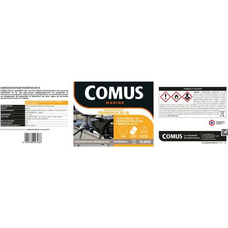 PRIMEPOX IN 18 (B+D) - 1kg Blanc - Sous-couche De Protection Et D'isolation - COMUS MARINE - Blanc – Image 3