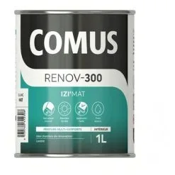 IZI'MAT 1L - Peinture Acrylique D'aspect Mat En Phase Aqueuse - COMUS - Blanc