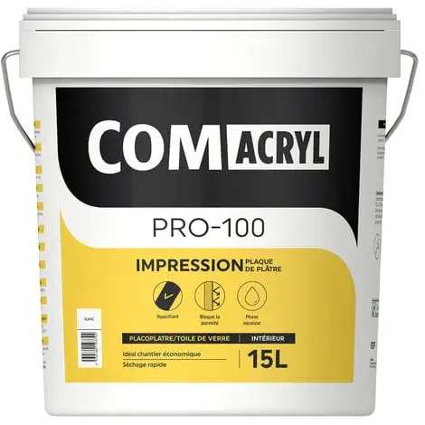 Sous-couche Acrylique Top Rapport Qualité/prix : Comus Comacryl Impression (15L) - Blanc