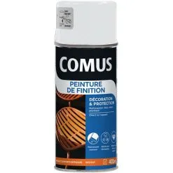 Aérosol 400ml Peinture De Finition Satin Blanc COMUS - Blanc