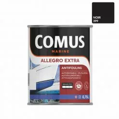 COMUS ALLEGRO EXTRA NB NOIR 750ML - Antifouling Conseillée Pour Voiliers/bateaux Moteur Inférieur à 25 Nœuds - Noir