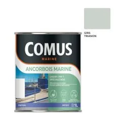COMUS ANCORBOIS MARINE GRIS TRIANON 1L Laque Microporeuse Pour La Protection Et La Décoration Des Bois Et Dérivé - GRIS TRIANON