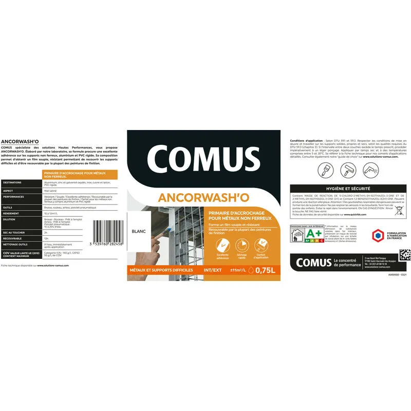 ANCORWASH'O - COMUS - Primaire Support Difficile – Image 2