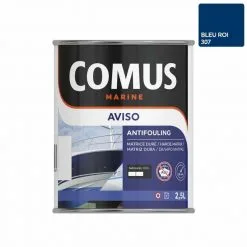 AVISO NB BLEU ROI 2,5 L - Peinture Antifouling à Matrice Dure Pour Bateaux Rapides - COMUS MARINE - Bleu Roi