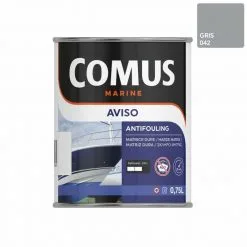 AVISO NB GRIS 0,75 L - Peinture Antifouling à Matrice Dure Pour Bateaux Rapides - COMUS MARINE - Gris