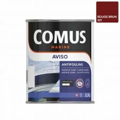 AVISO NB ROUGE 2,5 L - Peinture Antifouling à Matrice Dure Pour Bateaux Rapides - COMUS MARINE - Rouge