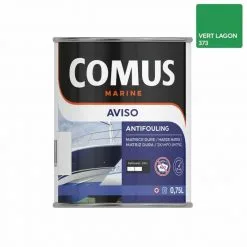 AVISO NB VERT LAGON 0,75 L - Peinture Antifouling à Matrice Dure Pour Bateaux Rapides - COMUS MARINE - Vert Lagon
