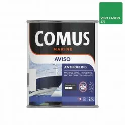 AVISO NB VERT LAGON 2,5 L - Peinture Antifouling à Matrice Dure Pour Bateaux Rapides - COMUS MARINE - Vert Lagon