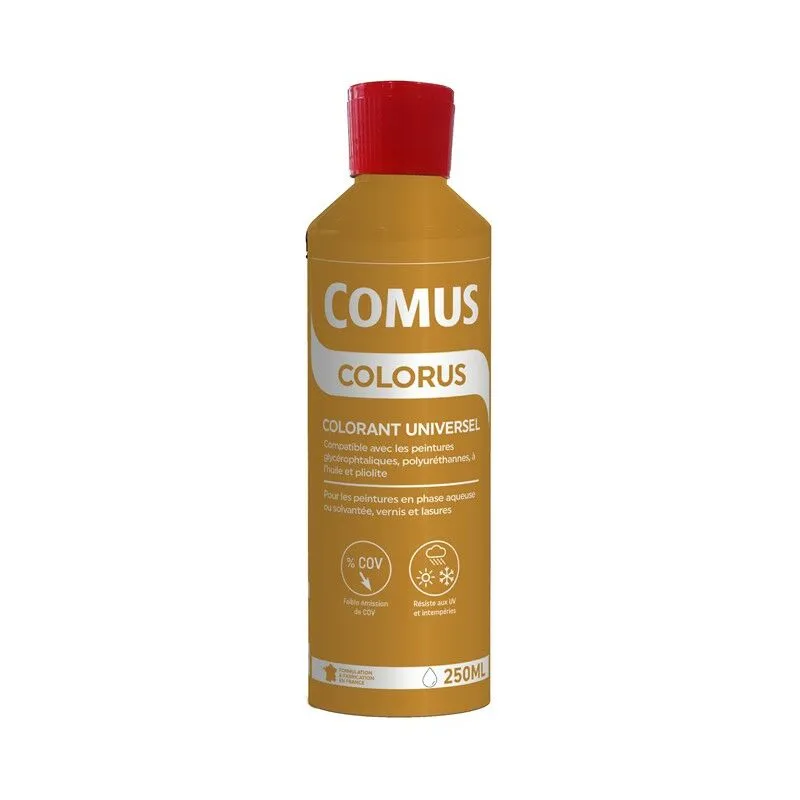 Colorus - JAUNE 250ml - Colorant Universel - COMUS - Oxyde Jaune