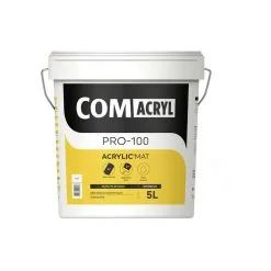 COMACRYL ACRYLIC'MAT 5L - Peinture De Finition Mat - COMUS - Blanc
