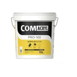 COMACRYL ACRYLIC'SATIN 15L - Peinture De Finition SATIN - COMUS - Blanc