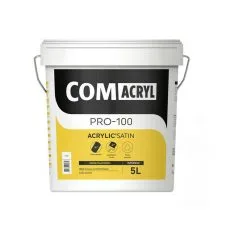 COMACRYL ACRYLIC'SATIN 5L - Peinture De Finition SATIN - COMUS - Blanc