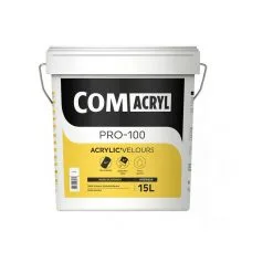 COMACRYL ACRYLIC'VELOURS 15L - Peinture De Finition Velours - COMUS - Blanc