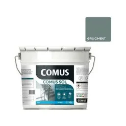COMUS SOL GRIS CIMENT 10LPeinture Pour Sols Intérieurs Et Extérieurs. Trafic Domestique - GRIS CIMENT