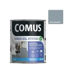 COMUS SOL INTENSE GRIS ARGENT 0.75L Peinture Sols Intérieurs Et Extérieurs. Trafic Intense/professionnel - GRIS ARGENT