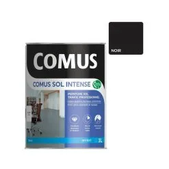 COMUS SOL INTENSE NOIR 3L Peinture Sols Intérieurs Et Extérieurs. Trafic Intense/professionnel - NOIR