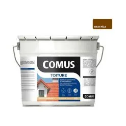 COMUS TOITURE - Brun Pâle 10L - Peinture Décorative Imperméable Pour La Rénovation Des Toitures - COMUS - Brun Pâle