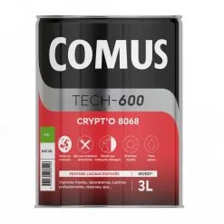 CRYPT'O 8068 3L - Peinture De Finition Pour Locaux Exposés En Phase Aqueuse - COMUS - Blanc