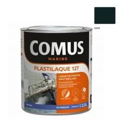 PLASTILAQUE 127 NOIR 199 - 2.5 L - Laque Marine De Finition Brillante Haut De Gamme - COMUS MARINE - Noir 199