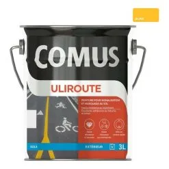 ULIROUTE JAUNE 3L - Peinture Pour Signalisation Et Marquage Routier - COMUS - Jaune