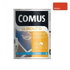 ULIROUT'O ROUGE 3L - Peinture Pour Signalisation Et Marquage Routier En Phase Aqueuse - COMUS - Rouge
